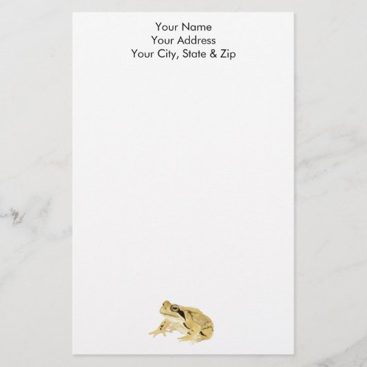 Wood Frog Briefpapier (Voorkant)