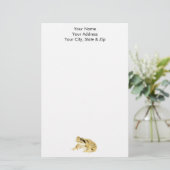 Wood Frog Briefpapier (Staand voorkant)