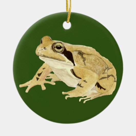 Wood Frog Keramisch Ornament (Voorkant)
