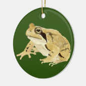 Wood Frog Keramisch Ornament (Links)