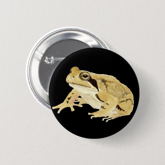 Wood Frog Ronde Button 5,7 Cm (Voorkant /achterkant)