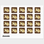 Wood Frog Vierkante Sticker (Vel)