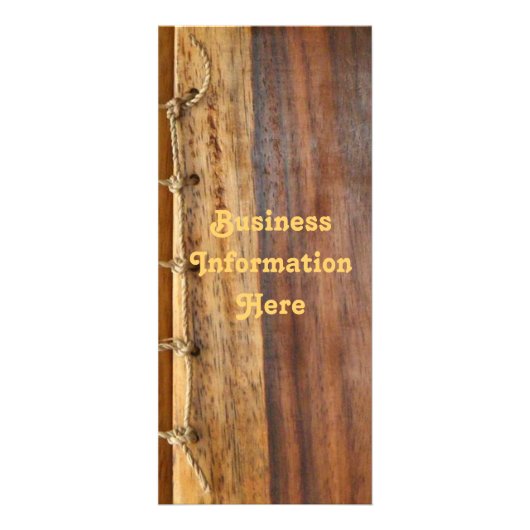 Wood Graad 2012 Calendar Business Rack Kaart (Voorkant)