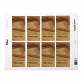 Wood Grain Boekplaat Etiket (Full Sheet)