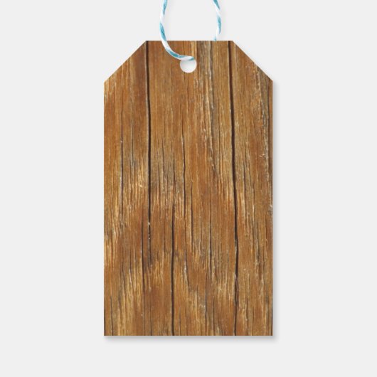Wood Grain Gift Labels Cadeaulabel (Achterkant)