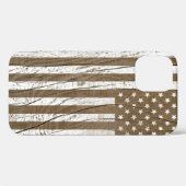 Wood Grain Grunge Amerikaanse vlag Case-Mate iPhone Case (Achterkant (horizontaal))