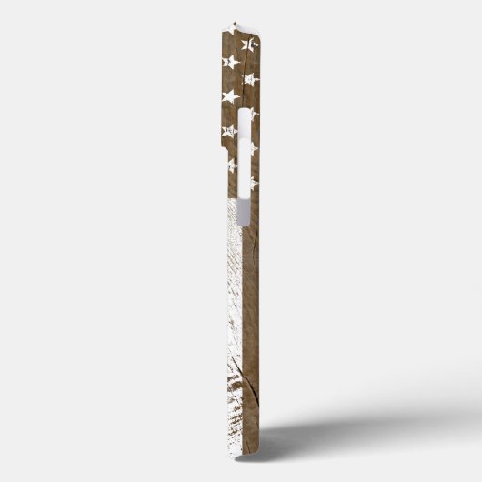 Wood Grain Grunge Amerikaanse vlag Case-Mate iPhone Case (Achterkant / Links)