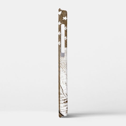 Wood Grain Grunge Amerikaanse vlag Case-Mate iPhone Case (Achterkant / Links)