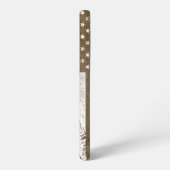 Wood Grain Grunge Amerikaanse vlag Samsung Galaxy Hoesje (Linkerkant)