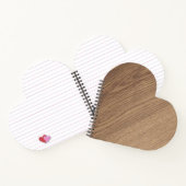 Wood Grain Heart Notitieboek (Binnen)
