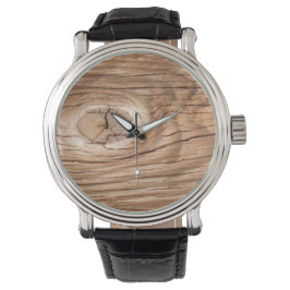 Wood Grain Knothole Horloge