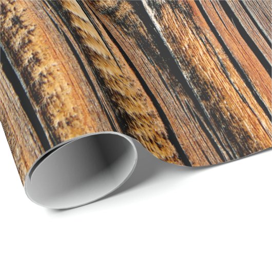 Wood Grain Pattern Cadeaupapier (Rol Hoek)