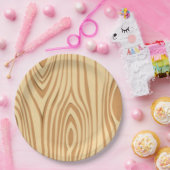 WOOD GRAIN PATTERN PAPIEREN BORDJE (Feest)