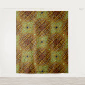 Wood Grain Rhombus Wandkleed (Voorkant)