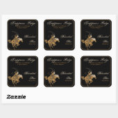 Wood Grain Rodeo Candle Label (Vel)