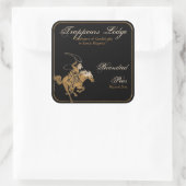 Wood Grain Rodeo Candle Label (Tas)