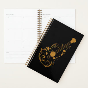 Wood Guitar met schuifwiel Planner