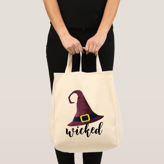 Wood, heksen Pet, Fun Halloween Tote Bag (Voorkant (product))