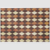 Wood Inlay Argyle Pattern Tissuepapier (Voorkant)