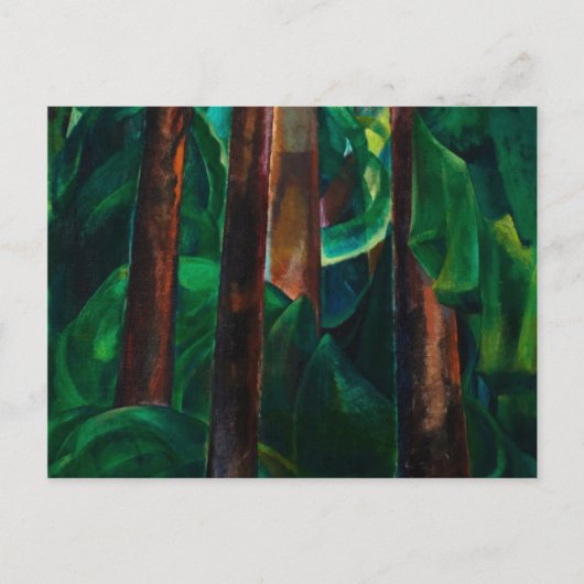 Wood Interior, 1930, van Emily Carr Briefkaart (Voorkant)