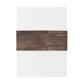 Wood Invitation Belly Band Uitnodigingen Wikkel (Achterkant Voorbeeld)