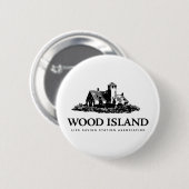 Wood Island Life Saving Station Assoc Ronde Button 5,7 Cm (Voorkant /achterkant)