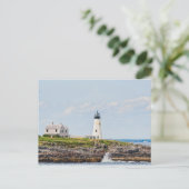 Wood Island Light Postcard Briefkaart (Staand voorkant)