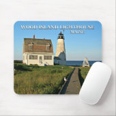 Wood Island Lighthouse, Maine Mousepad Muismat (Met muis)