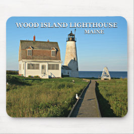 Wood Island Lighthouse, Maine Mousepad Muismat