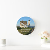 Wood Island Lighthouse Maine Wall Clock Ronde Klok (Huis)