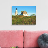 Wood Island Lighthouse Maine Wrapped Canvas (Insitu (Woonkamer))