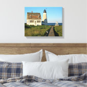 Wood Island Lighthouse Maine Wrapped Canvas (Insitu (Slaapkamer))