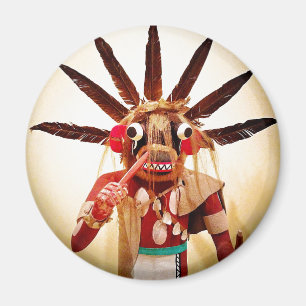 Wood kachina pop foto vet gekke schattig grappig g magneet