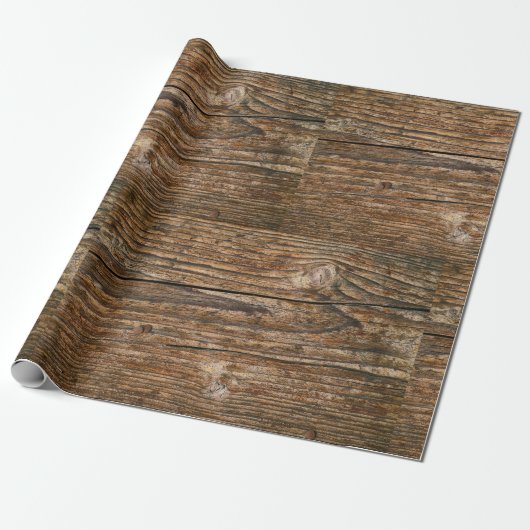 Wood Kijk Woodwerker Rustic Chic Cadeaupapier (Uitgerold)