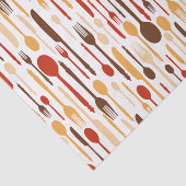 Wood Kitchen Fork Spoon Knife Tissuepapier (Detail)