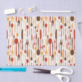 Wood Kitchen Fork Spoon Knife Tissuepapier (Craft)