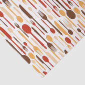 Wood Kitchen Fork Spoon Knife Tissuepapier (Detail)
