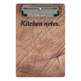 Wood Kitchen notities Mini Klembord