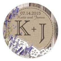 Wood Lavender Lace Rustic Monogram Weddenschap Lab