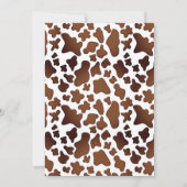 Wood Lichten Westerne Cowgirl Birthday Uitnodiging (Achterkant)