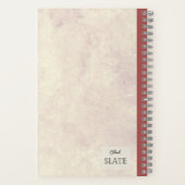 Wood Lily Flower Gepersonaliseerde Compositie Notitieboek (Achterkant)