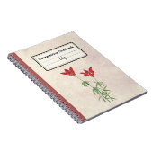 Wood Lily Flower Gepersonaliseerde Compositie Notitieboek (Rechterzijde)