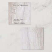 Wood Look Afspraak Herinnering Elegante Sjabloon Afsprakenkaartje (Voorkant / Achterkant)