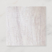 Wood Look Afspraak Herinnering Elegante Sjabloon Afsprakenkaartje (Achterkant)