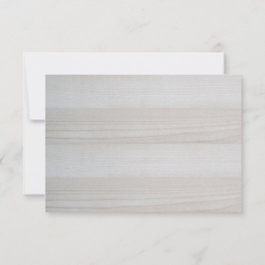 Wood Look kalligrafeerde script Elegante Sjabloon (Achterkant)