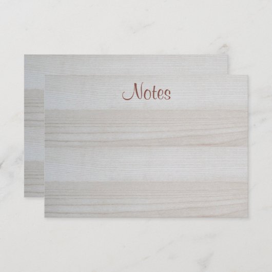 Wood Look kalligrafeerde script Elegante Sjabloon (Voorkant / Achterkant)