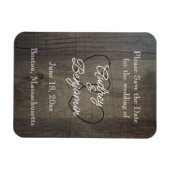 Wood-Look Save the Date Magnets Magneet (Horizontaal)
