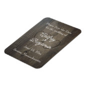 Wood-Look Save the Date Magnets Magneet (Linkerzijde)