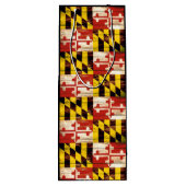 Wood Maryland vlag cadezak wijn Wijn Cadeautas (Achterkant)
