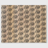 Wood Merry Christmas Christelijk Religious Christ Cadeaupapier (Vlak)